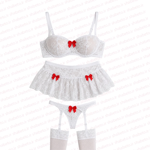 Women-papilon-with-stocks-728-1 ست سه تکه جوراب دار پاپیونی فروشگاه اینترنتی شب تو