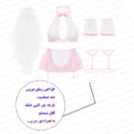 لباس کاستوم فانتزی عروس به همراه تور سر فروشگاه اینترنتی شب تو