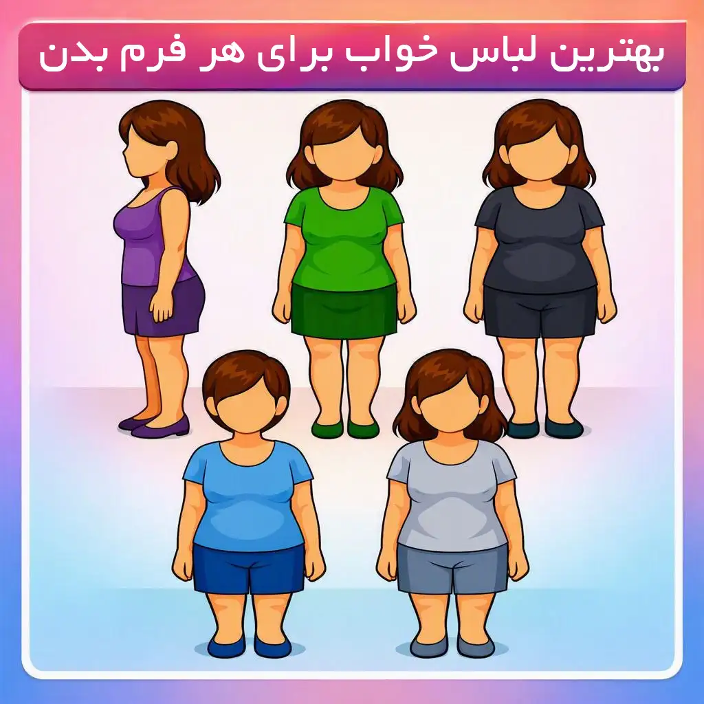 بهترین لباس خواب برای هر فرم بدن؛ راهنمای انتخاب مدل مناسب اندام
