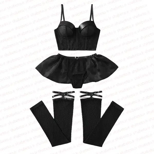Women-mesh-set-1 ست توری چند تکه زنانه فروشگاه شب تو