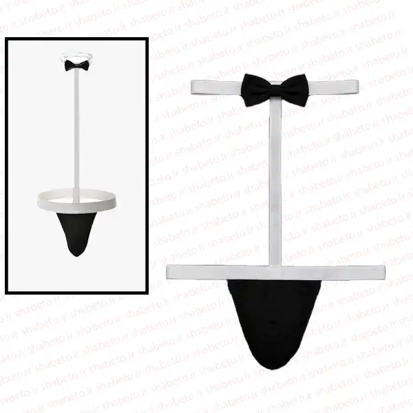 men-groom-neckless-1 شورت فانتزی مردانه پاپیونی پشت گردنی نمای روبرو فروشگاه شب تو
