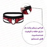 شورت مردانه حلقه دار پشت باز نمای روبرو و نمایش حلقه با توضیحات فروشگاه شب تو