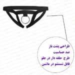 شورت فانتزی مردانه پشت باز حلقه دار نمای روبرو با توضیحات